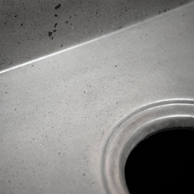 Ventana 15" Ash Concrete Farmhouse Apron Front Sink