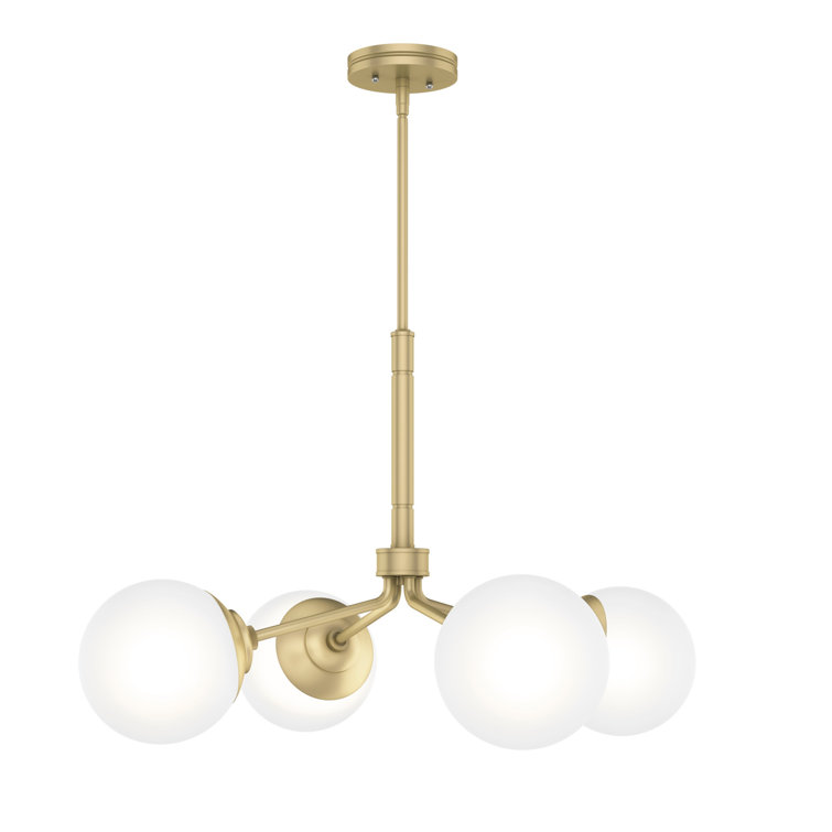 Hepburn 30" Modern Brass Sputnik Sphere Chandelier