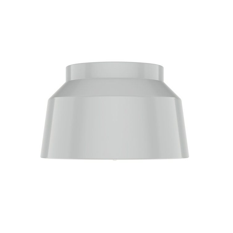 Dove Grey Aluminum LED Mid-Century Modern Flush Mount