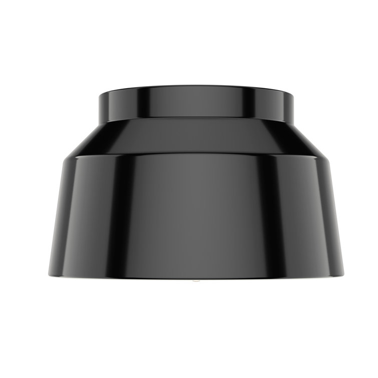 Matte Black Aluminum 11.5" LED Flush Mount Light
