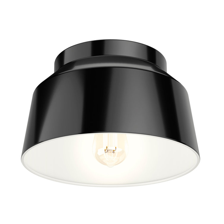 Matte Black Aluminum 11.5" LED Flush Mount Light