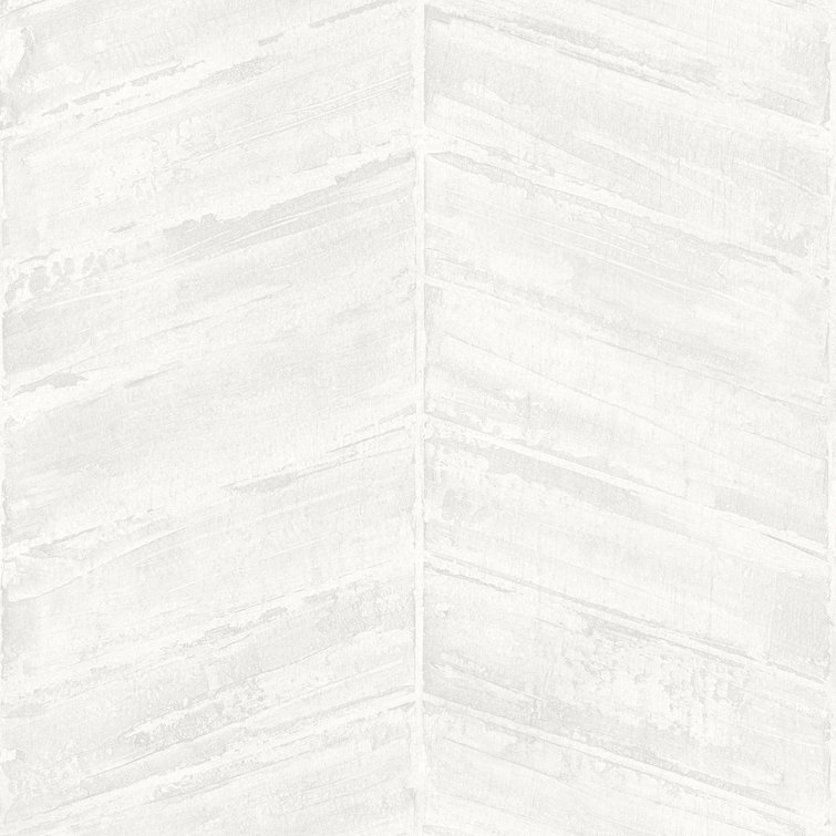 Pearl Off-White Chevron Design Washable Wallpaper Roll
