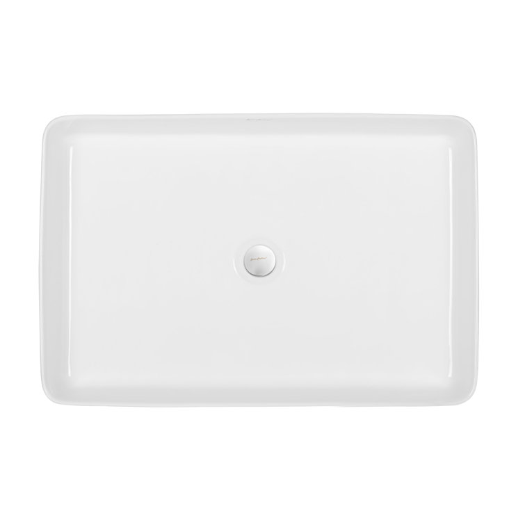 Concorde 24" White Ceramic Rectangular Vessel Sink