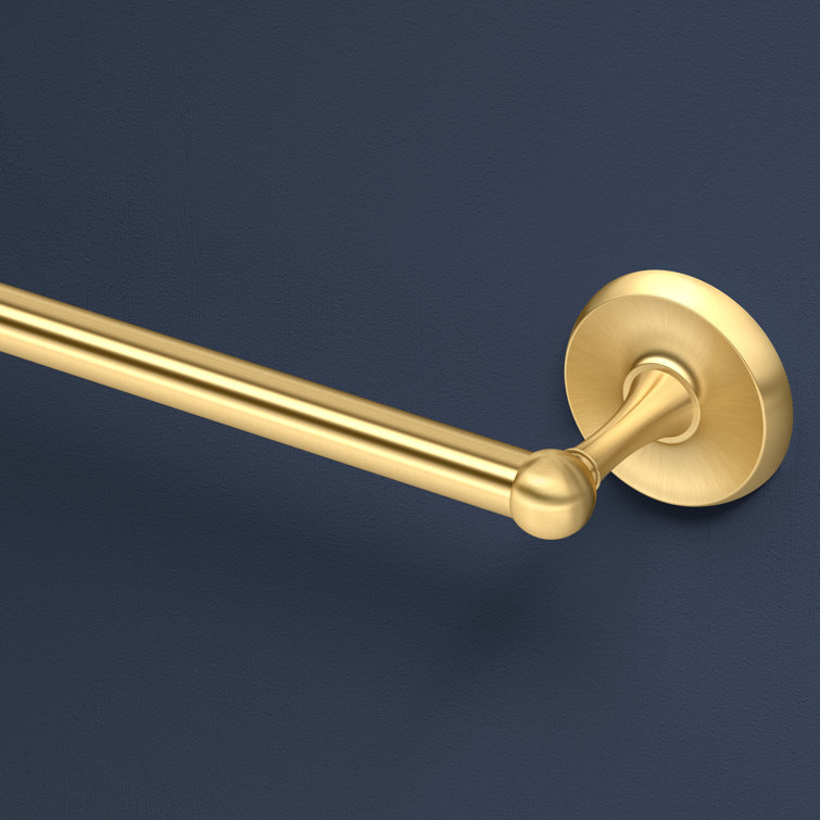 Brushed Brass 24" Wall Mounted Towel Bar