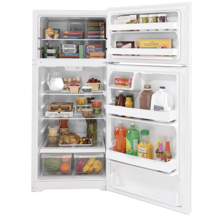 Compact White Energy Star Top Freezer Refrigerator
