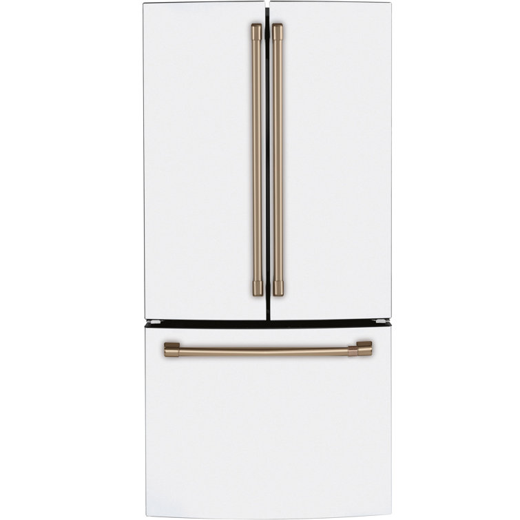 Matte White Smart French Door Refrigerator with Ice Maker