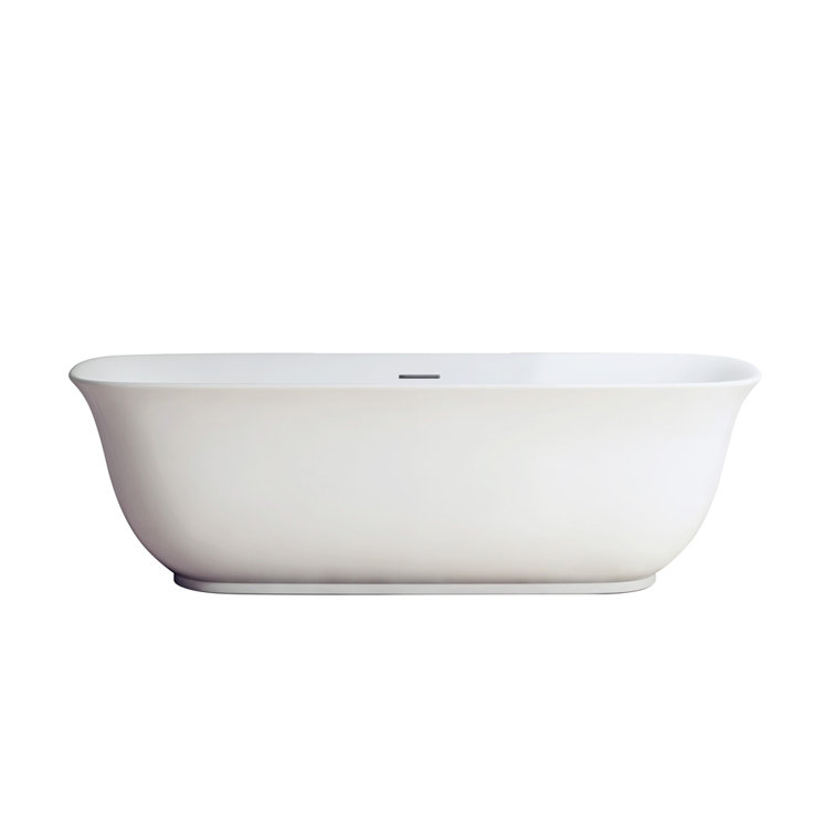 Orion 59'' White Acrylic Freestanding Soaking Bathtub