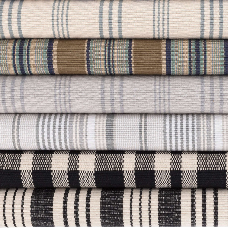 Handmade Birmingham Black Stripe Cotton Rug 2' x 3'