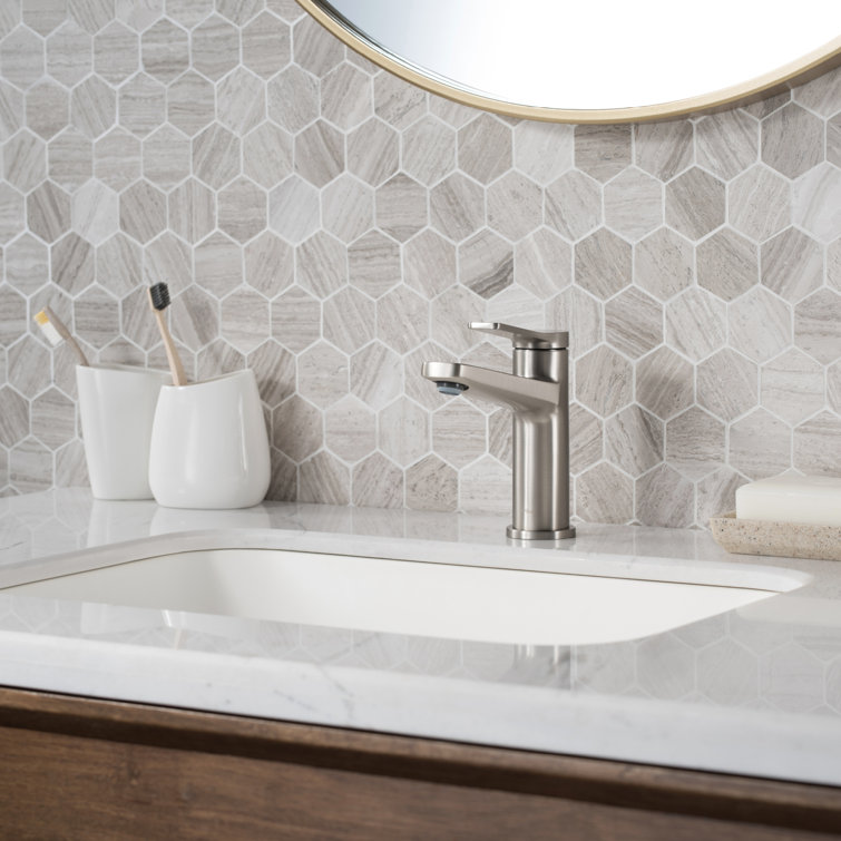 Indy Spot-Free Stainless Steel Slim Bathroom Faucet