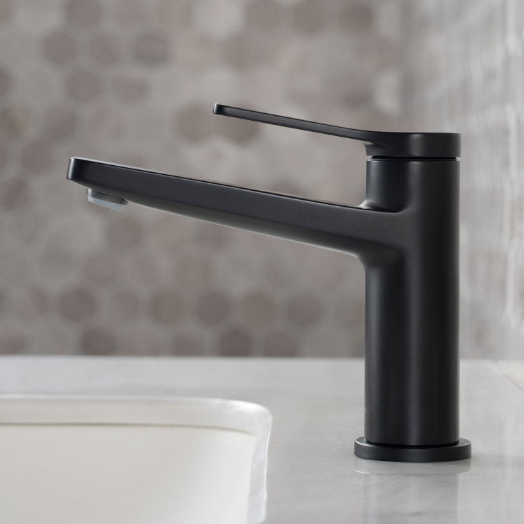 Indy 6.75'' Matte Black Stainless Steel Single Handle Bathroom Faucet