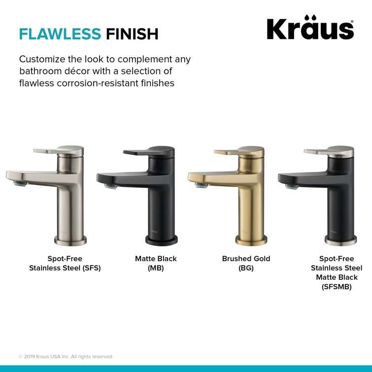 Indy 6.25" Nickel Matte Stainless Steel Single Handle Bathroom Faucet