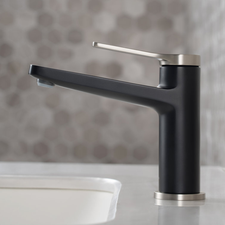 Indy 6.25" Nickel Matte Stainless Steel Single Handle Bathroom Faucet