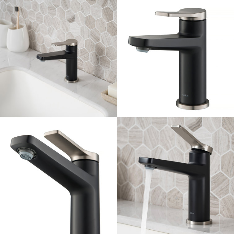 Indy 6.25" Nickel Matte Stainless Steel Single Handle Bathroom Faucet