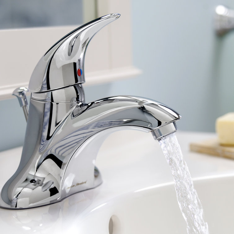 Polished Chrome Modern Single Handle Bathroom Faucet