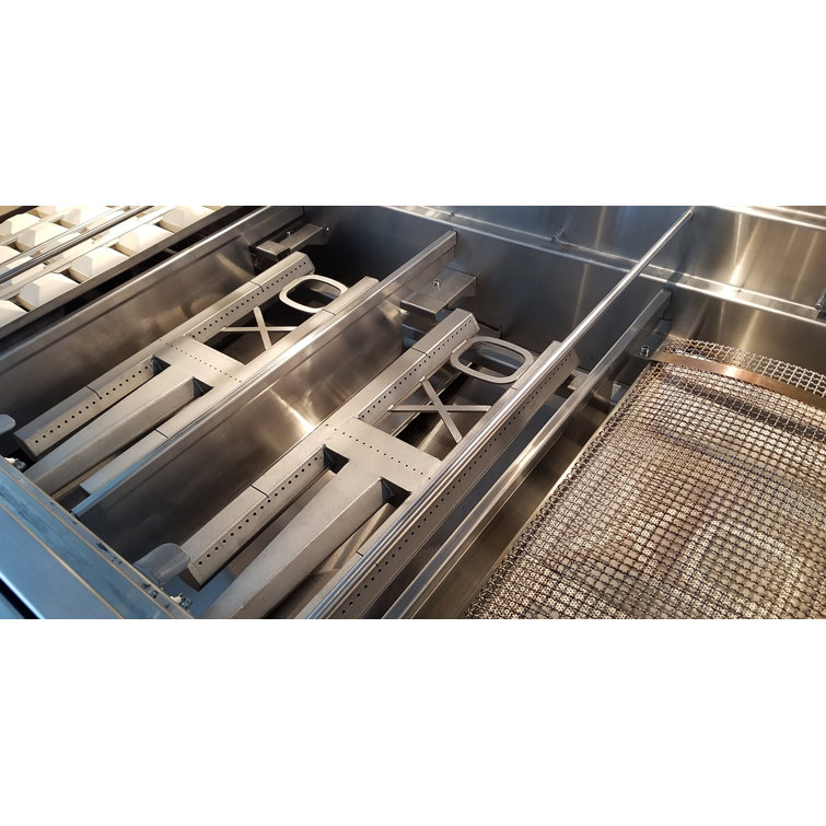 36" Stainless Steel Built-In Natural Gas Grill with Rotisserie and Smoker