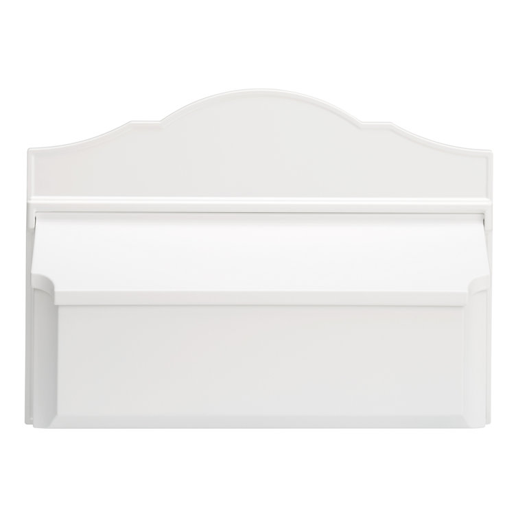White Aluminum Colonial Wall Mounted Mailbox