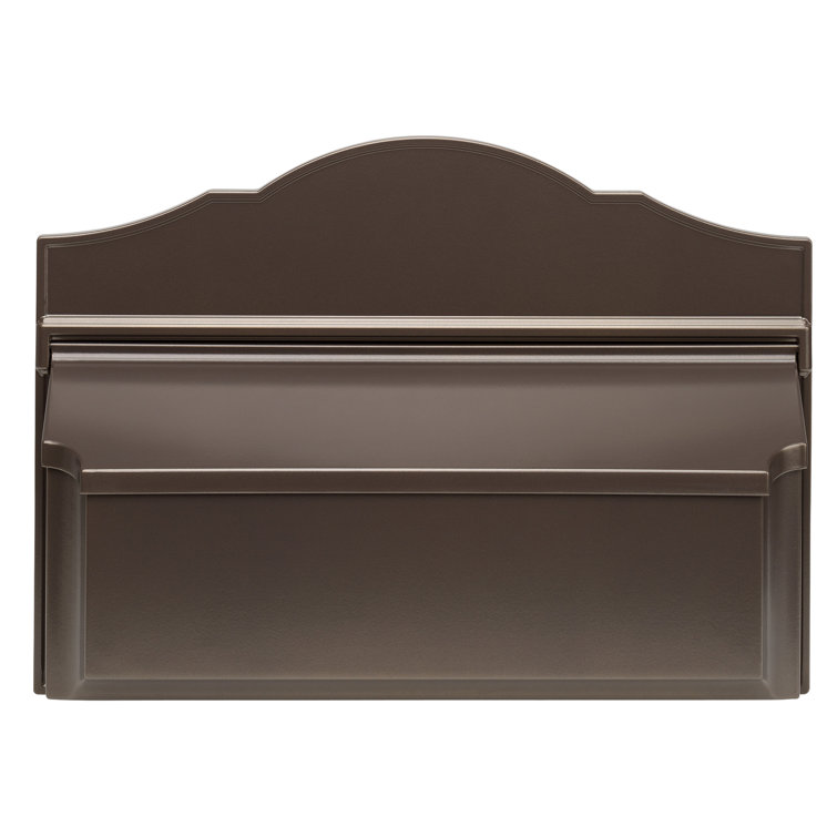 Bronze Aluminum Colonial Wall Mounted Mailbox