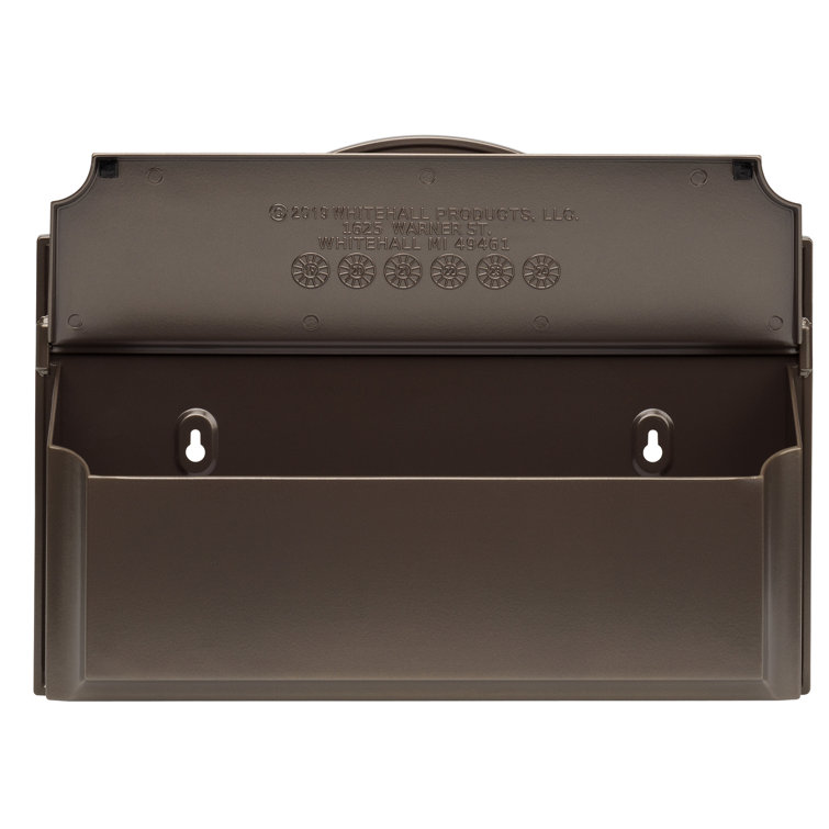 Bronze Aluminum Colonial Wall Mounted Mailbox
