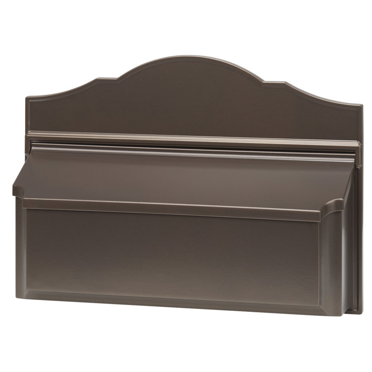 Bronze Aluminum Colonial Wall Mounted Mailbox