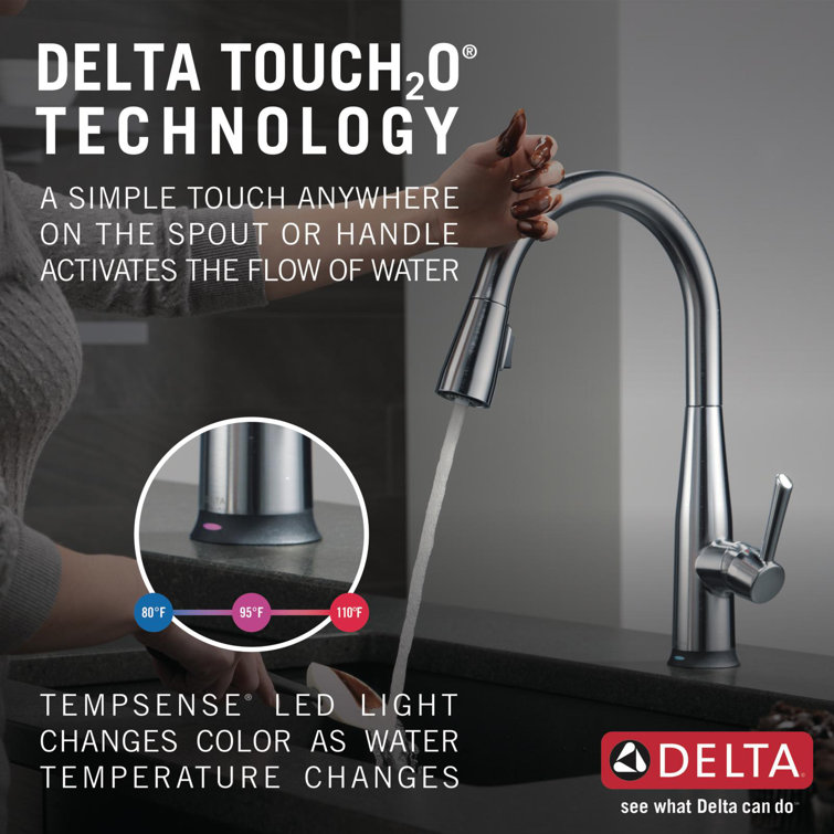 Stainless Steel Pull-Down Kitchen Faucet with Touch Technology