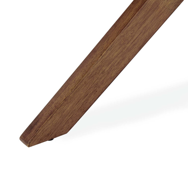 Crossroads 71" Oval Walnut Wood Mid-century Modern Dining Table