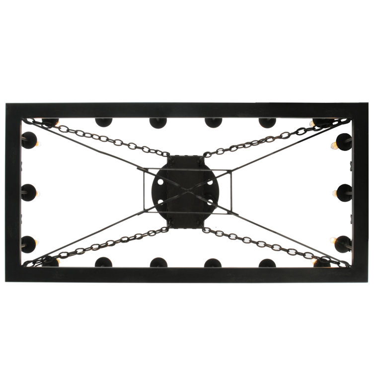 Gothic Black 18-Light Indoor/Outdoor Candle Pendant