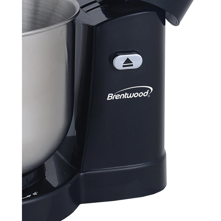 Black 5-Speed Stand Mixer with Stainless Steel Bowl