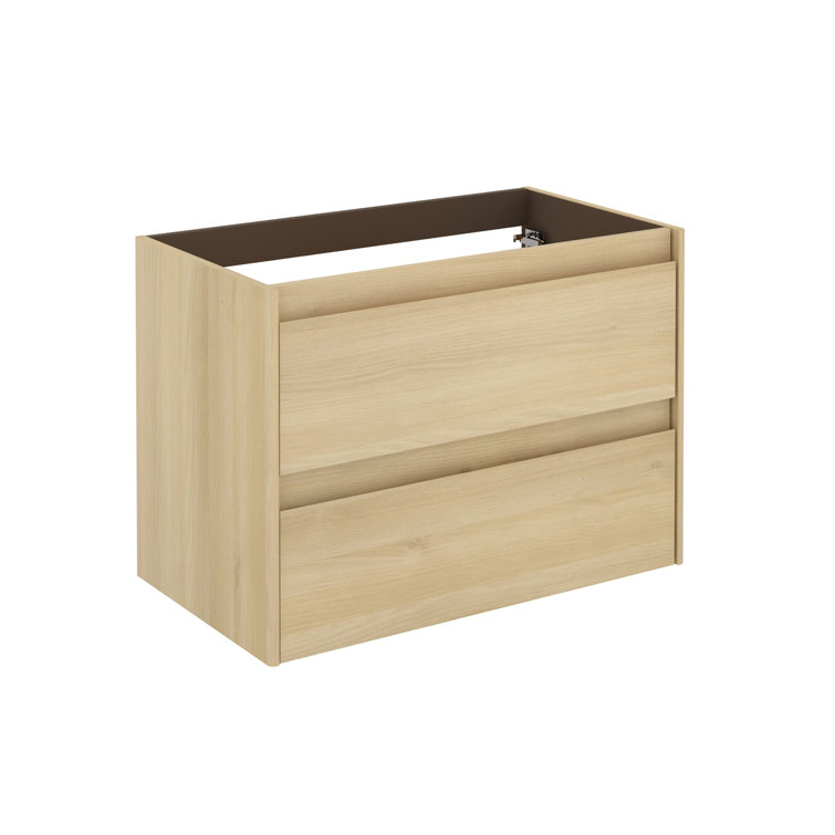 Nordic Oak 31.1" Wall Mounted Single Bathroom Vanity Base