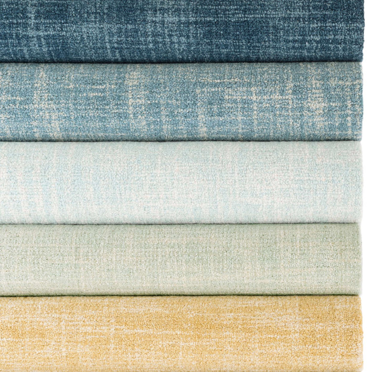 Handmade Braided Sky Blue Wool Runner Rug 2'5" x 8'