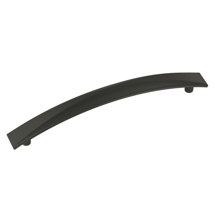 Matte Black Modern Arch Cabinet Pull with Mounting Hardware