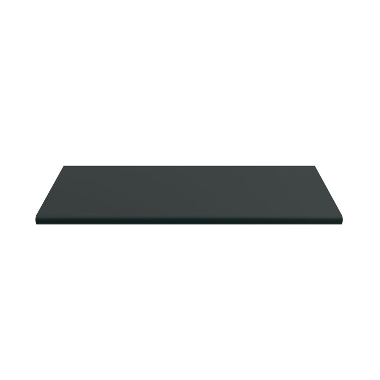 5 1/16" Matte Black Aluminum Finger Pull with Mounting Hardware