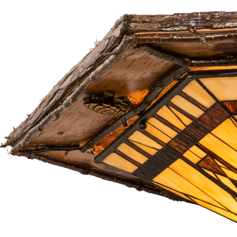 Adirondack Rustic Lodge 36" LED Glass Flush Mount