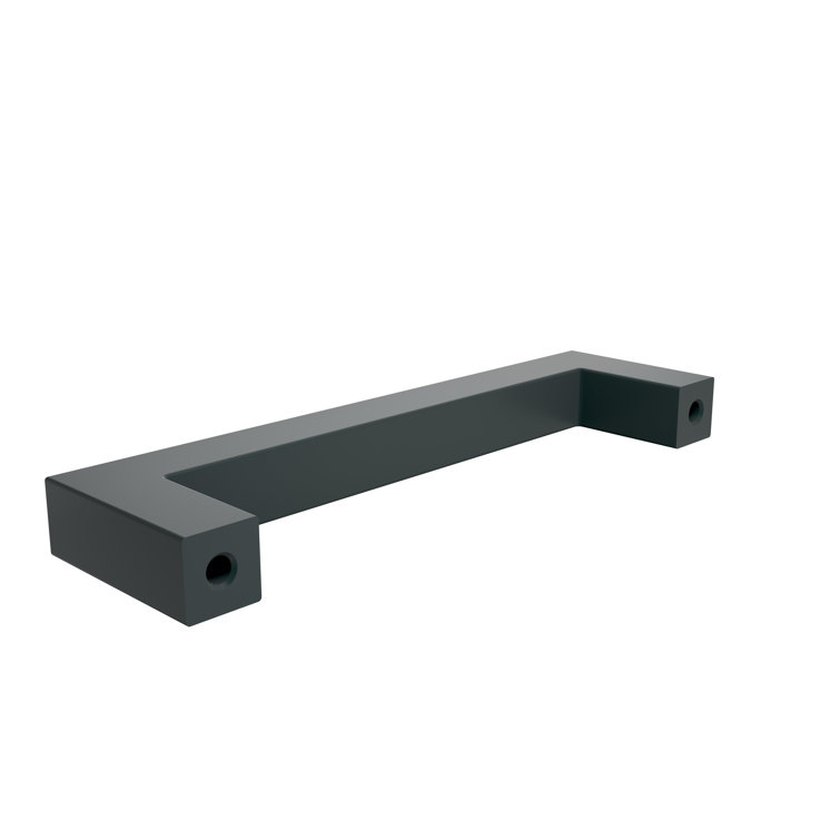 Matte Black Aluminum Modern Cabinet Bar Pull with Mounting Hardware
