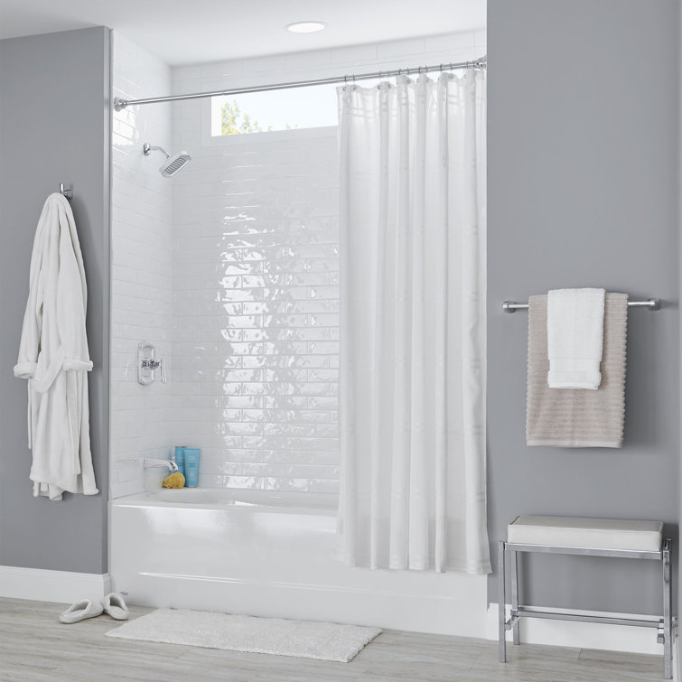 Princeton 60'' White Cast Iron Alcove Soaking Bathtub