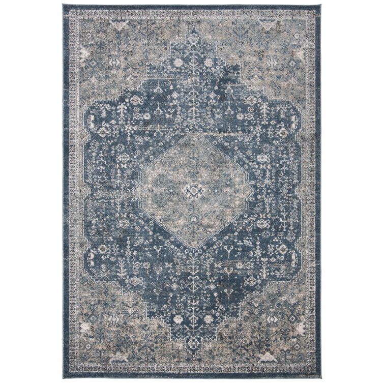 Ivory Elegance 9' x 12' Hand-Knotted Synthetic Area Rug