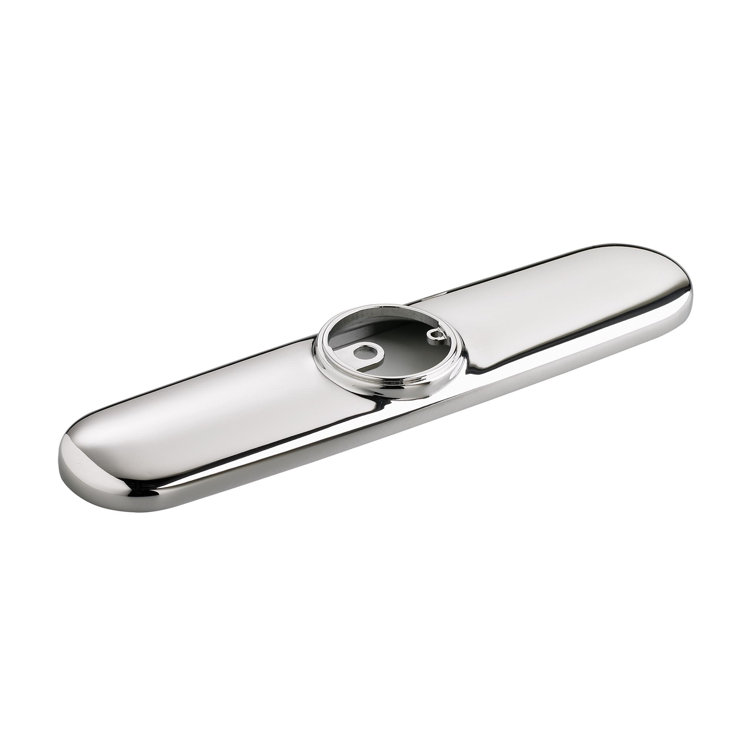 Chrome Brass 10'' Faucet Escutcheon Deck Plate