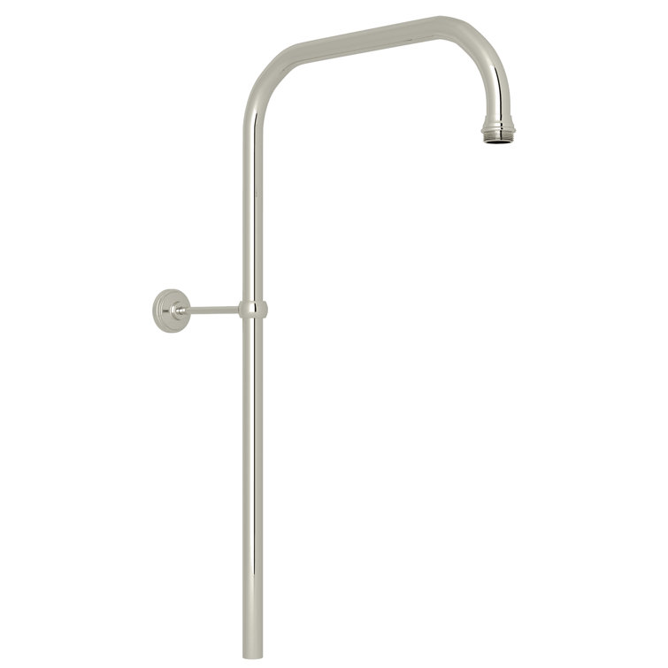 Elegant 31" Polished Nickel Classic Rigid Riser Shower Outlet