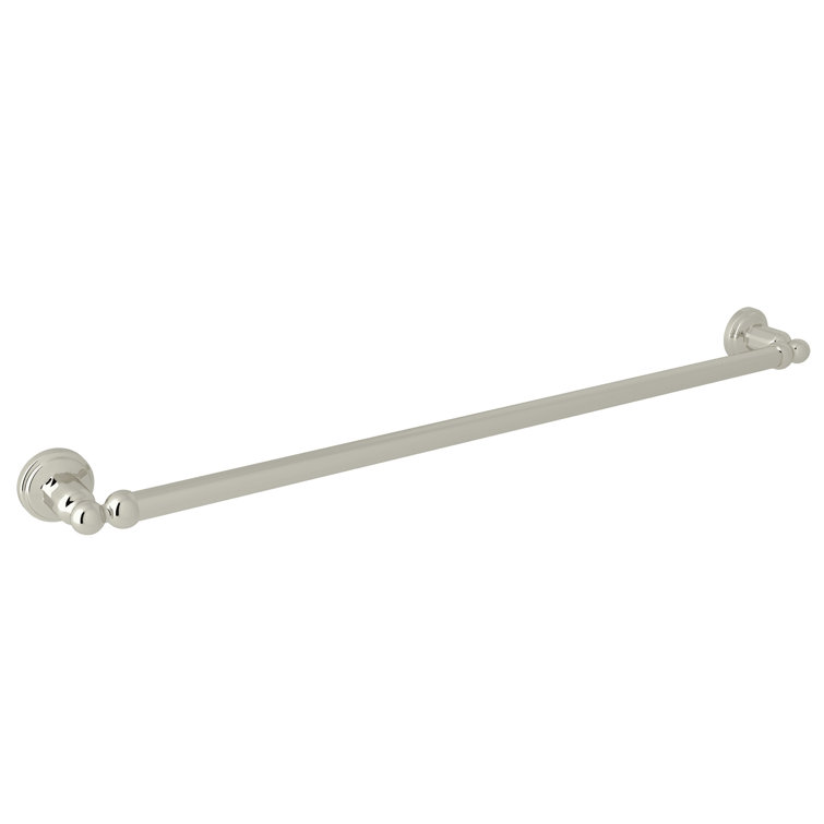 Polished Nickel 25.5" Traditional Wall Mounted Towel Bar