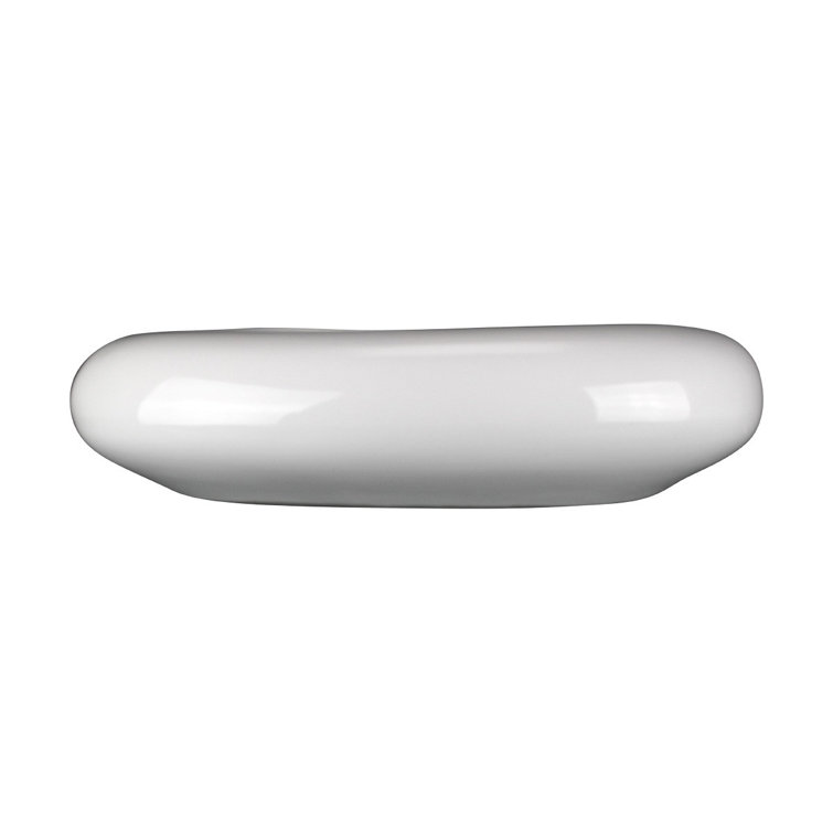 Capri 21" White Ceramic Countertop Vessel Sink with Reno-Gloss Finish