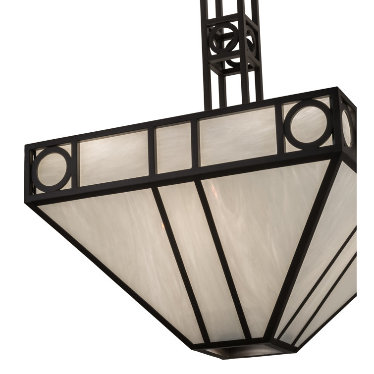 Oil Rubbed Bronze 9-Light Geometric LED Chandelier