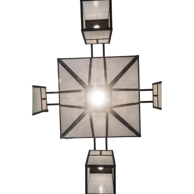 Oil Rubbed Bronze 9-Light Geometric LED Chandelier
