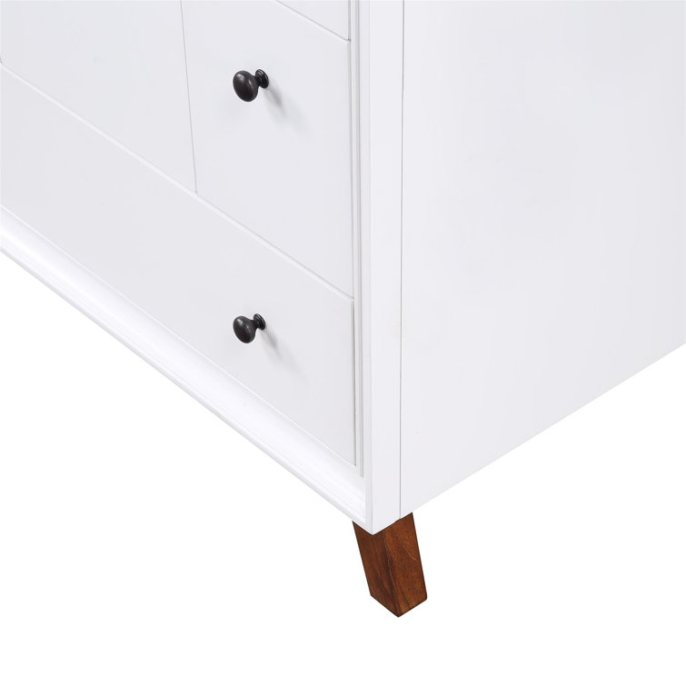 Bleeker 36'' White Wood Bathroom Vanity with Granite Top
