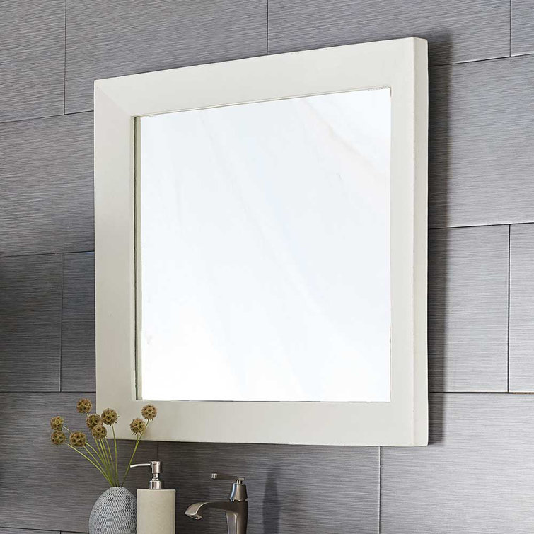 Ash Rectangular NativeStone 33.5" Modern Bathroom Vanity Mirror