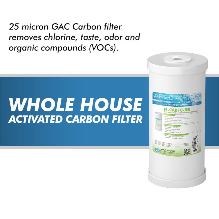 APEC Blue 10" Whole House Carbon Water Filtration System