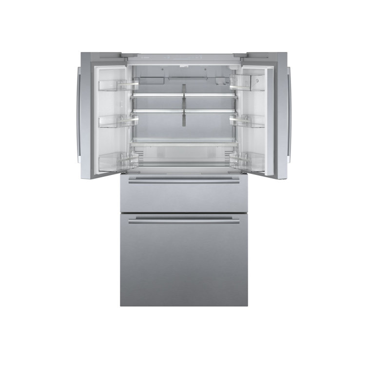 36 Inch Stainless Steel Smart French Door Refrigerator with Ice Maker
