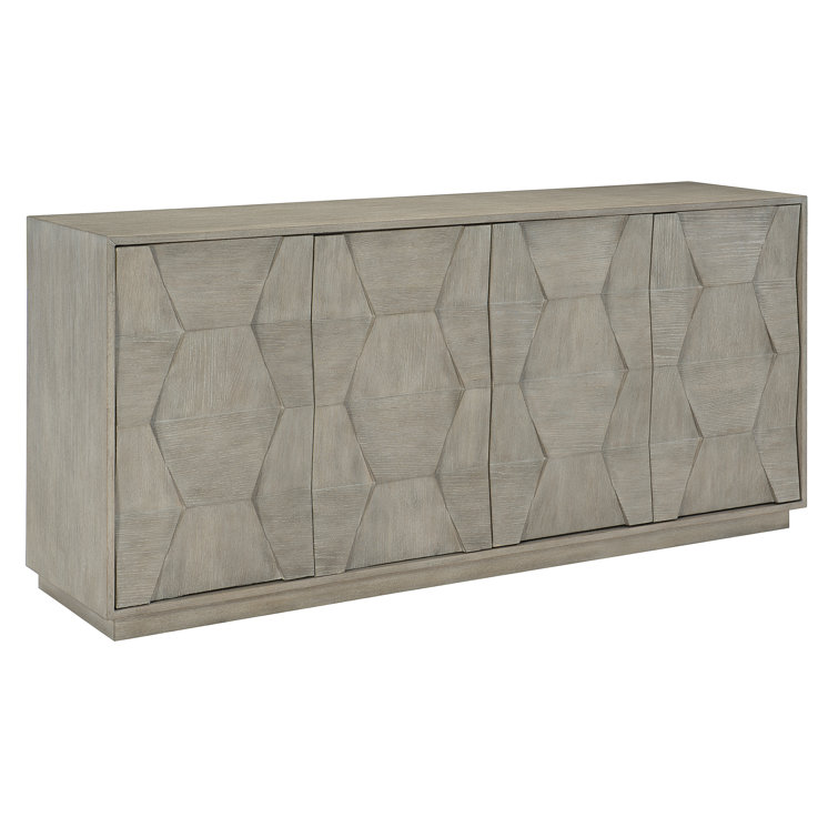 Linea Transitional Beige 74'' Cerused Oak Sideboard