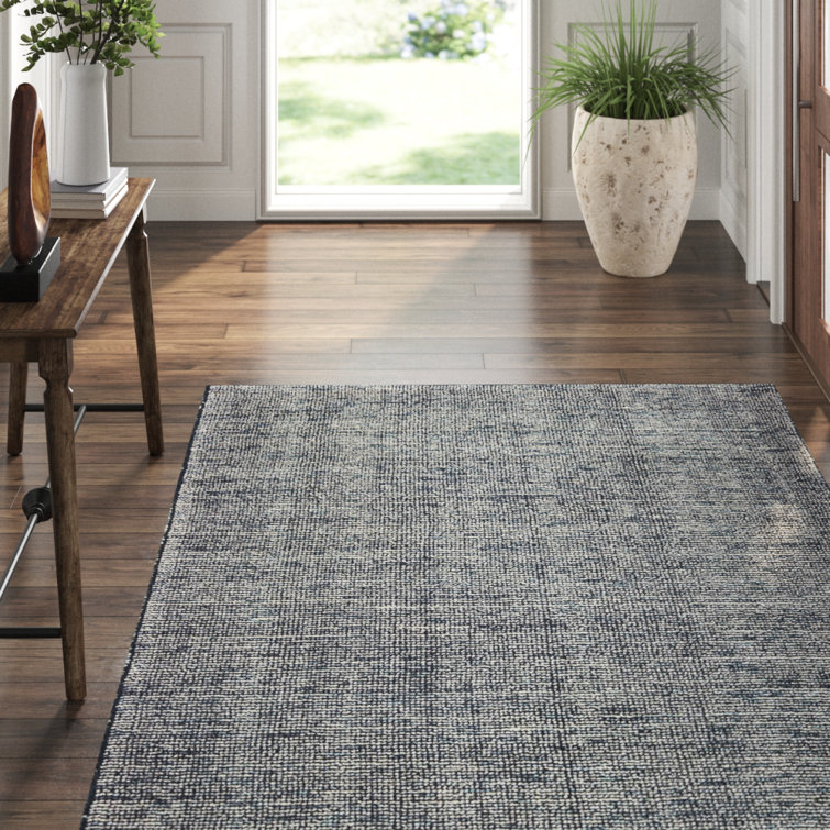 Gray 6' x 9' Handmade Tufted Wool and Viscose Area Rug