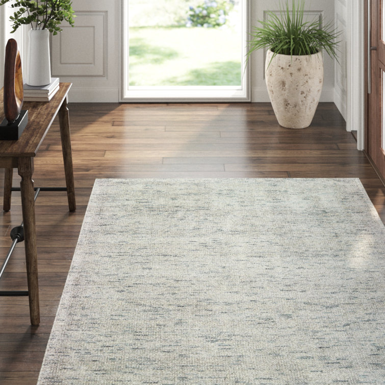 Handmade Gray Elegance 6' x 9' Wool-Viscose Tufted Area Rug