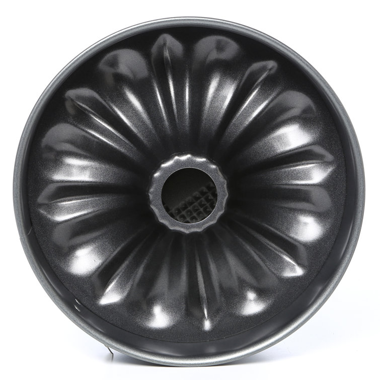 Black Aluminum Non-stick Springform Bundt Cake Pan Set