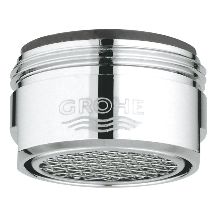 Contemporary Black Laminar Flow Aerator with Chrome Finish